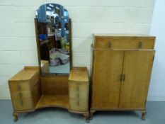 A Waring & Gillow Art Deco style bedroom