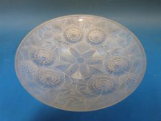 An Art Deco French opalescent dish
