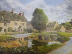 Ursula Lambert oil on board of Lower Sla