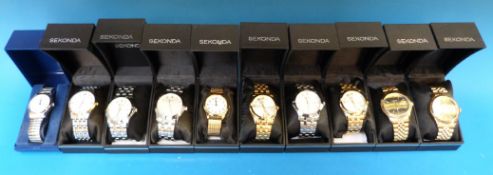 Ten Sekonda gents wristwatches, all in S