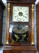 Two ogee cased American wall clocks