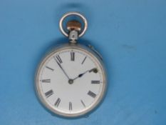A continental silver gentleman's watch o
