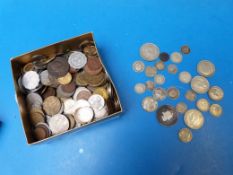 A small box of world coinage, 19thC onwa