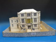 An architect's cardboard scale model of