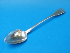 A Georgian hallmarked silver Fiddle patt