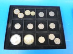 A case containing London Olympic 50p col