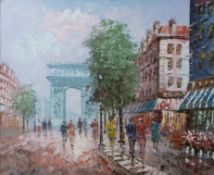 Burnett oil on canvas of a continental s