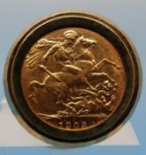 A gold full sovereign (Edward 1903) moun