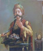 Oil on canvas of a possibly Indian noble