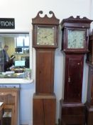 A mid 19thC 30 hour oak-cased longcase c