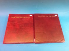 Two albums of GB first day covers