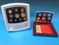 A UK cased proof set for 2000, together