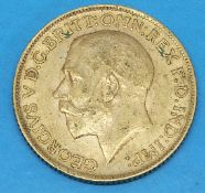 A 1913 gold full sovereign