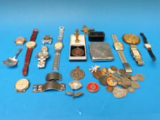 A hallmarked silver cigarette case, 69g