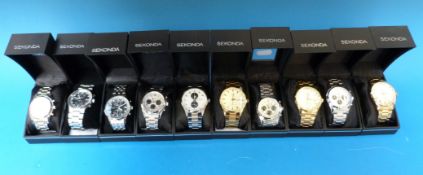 Ten Sekonda gents chronograph wristwatch