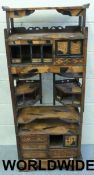 A 19thC Japanese specimen wood cabinet w