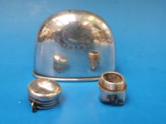 A Victorian hallmarked silver hip flask