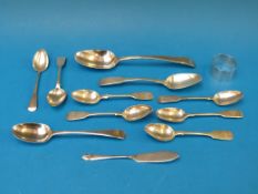 A quantity of hallmarked silver cutlery