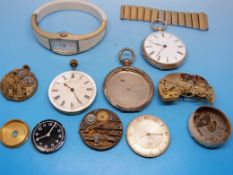 A collection of various pocket watches t