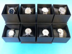 Eight Accurist gents wristwatches, all i