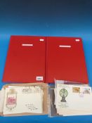 A first day cover album, an album of min