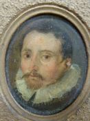 A 19thC Dutch oil on copper of a gentlem