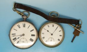 An English silver hallmarked key winding