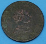 An 1811 Staffordshire trade penny