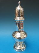 A hallmarked silver sugar shaker, Cheste