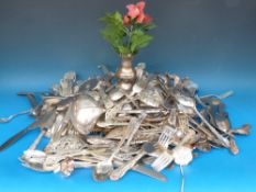 A large collection of mainly silver plat