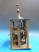 An C18th weight driven clock movement wi