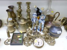 A quantity of brass copper ceramic and g