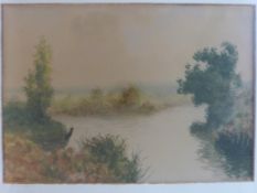 A German school oval watercolour of Sici