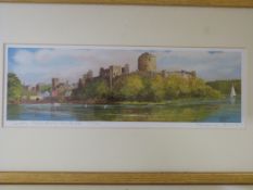 A pair of tinted lithographs of coaching