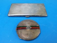 A silver guilloché enamel Tank Regiment