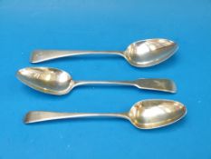 A bottom marked silver spoon together wi