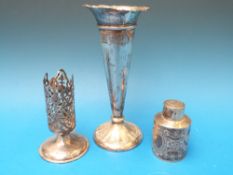 A Victorian hallmarked silver tea caddy