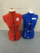 Two adjustable tailor's or dressmaker's