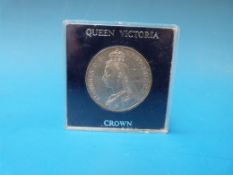 An 1890 cased Victorian Jubilee head cro