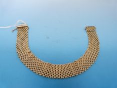 A yellow metal bracelet stamped 9ct (16.