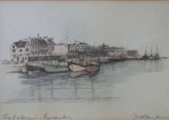 A large framed set of nautical knots etc