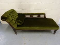 A late 19thC / early 20thC chaise longue