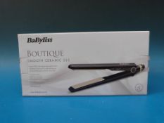 A boxed BaByliss Boutique Smooth Ceramic