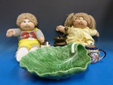 A coffee grinder, ceramics and Cabbage P