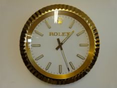 An unusual Rolex advertising wall clock