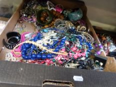 A large quantity of costume jewellery