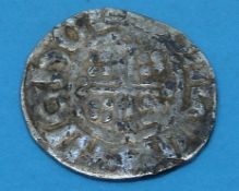 A short cross hammered silver penny of H