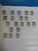 A stock book of GB Queen Victoria mint s