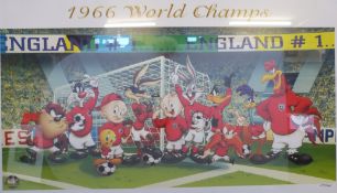 A 1966 Loony Tunes print (46cm x 81cm)