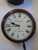 A Burgess & Co 19thC mahogany fusee wall